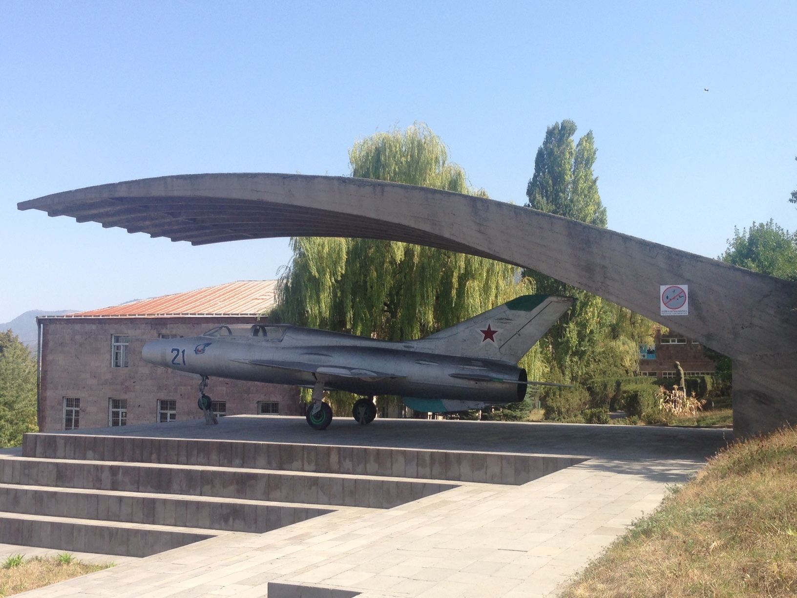 MiG-21 aircraft on display